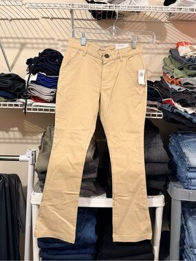 Old Navy Khaki Flare Chino Pants
